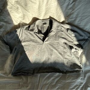 Sunday best light grey cropped polo